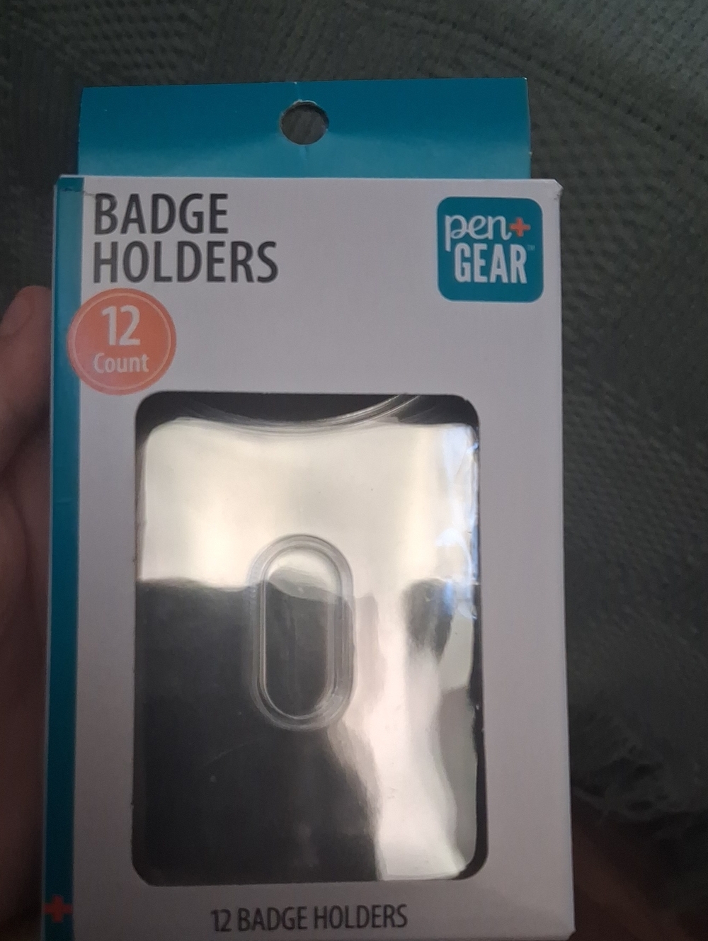 Teal Badge Holder Pack - 9 Count Not 12